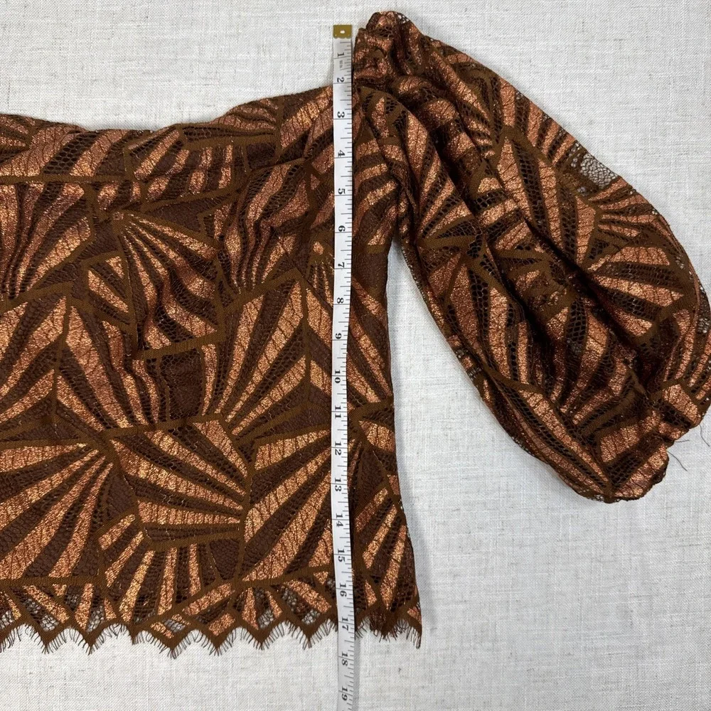NEW Anthropologie Eva Franco Shine Womens SZ‎ S $180. Blouse Lace Boho Deco